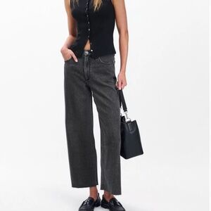 Rag & Bone Jean In Andi High Rise Ankle Wide Leg Size 25